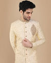 Glam Biscuit Shade Sherwani Suit image number 0